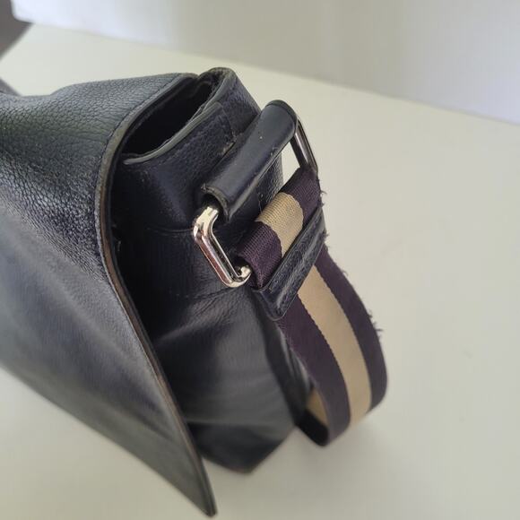 Coach F54792 Leather Charles Laptop Crossbody Shoulder Bag Midnight Blue Large - Picture 10 of 15